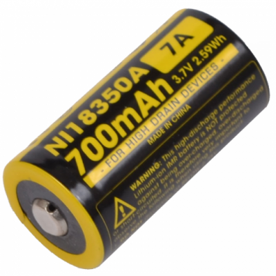 Акумулятор літієвий Li-Ion CR123A Nitecore NL166 3.7V (650mAh)