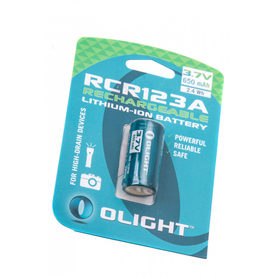 Акумуляторна батарея Olight RCR 123 Li-ion, 650 mAh