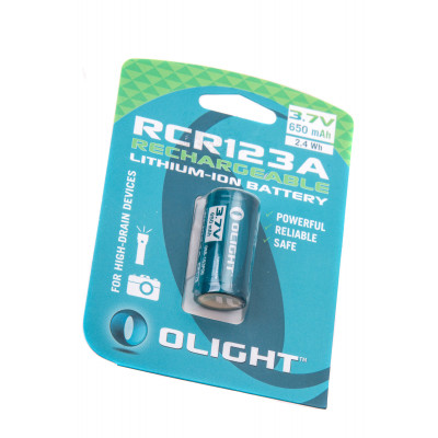 Акумуляторна батарея Olight RCR 123 Li-ion, 650 mAh