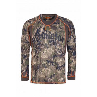 Футболка длинный рукав Fit Shirt Green Forest "Remington"