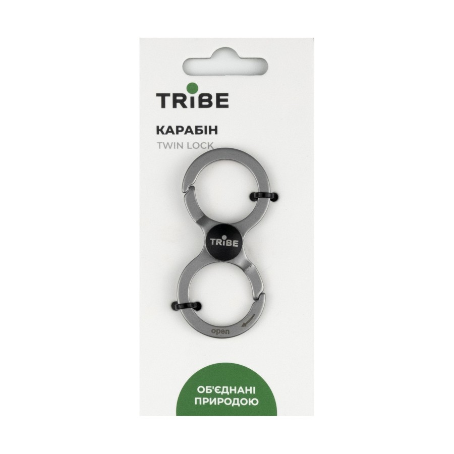 Карабін Tribe Twin Lock T-LB-0007-metal