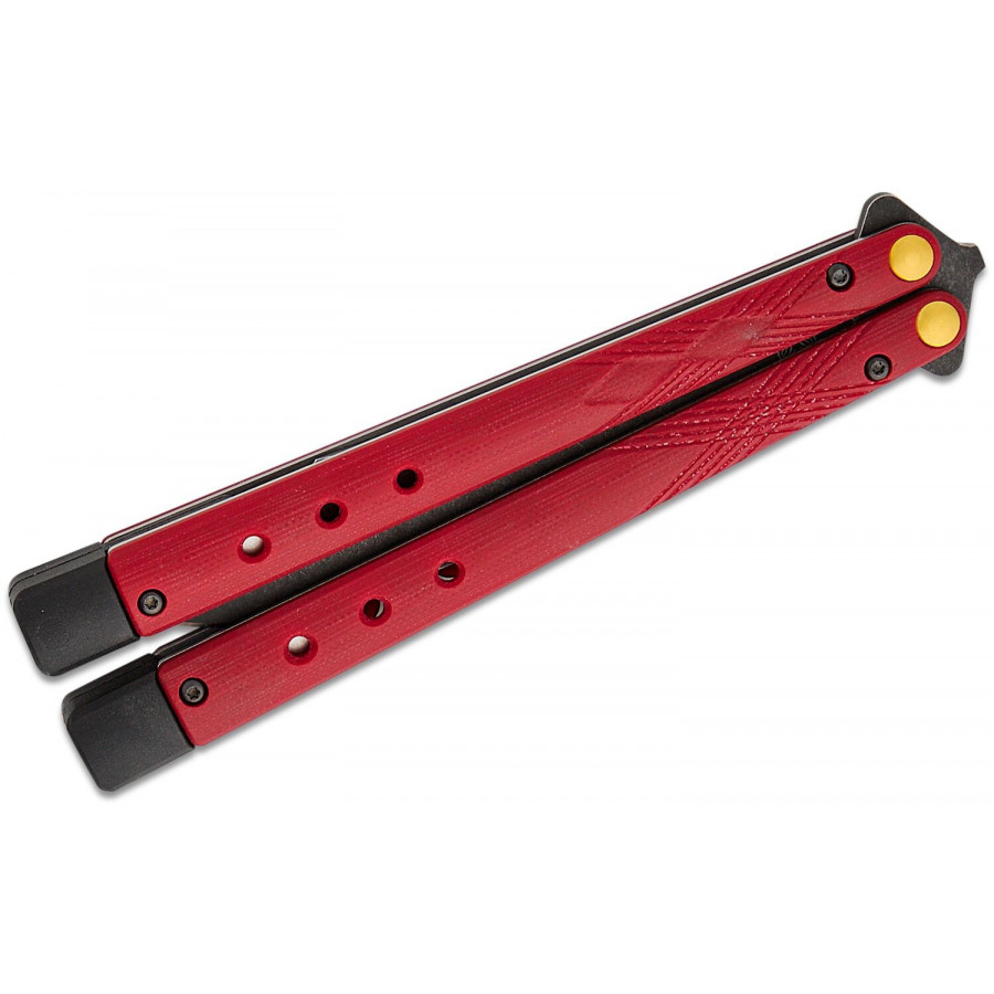 Ніж Benchmade "Necron", balisong, ruby red G10