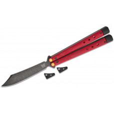 Ніж Benchmade "Necron", balisong, ruby red G10