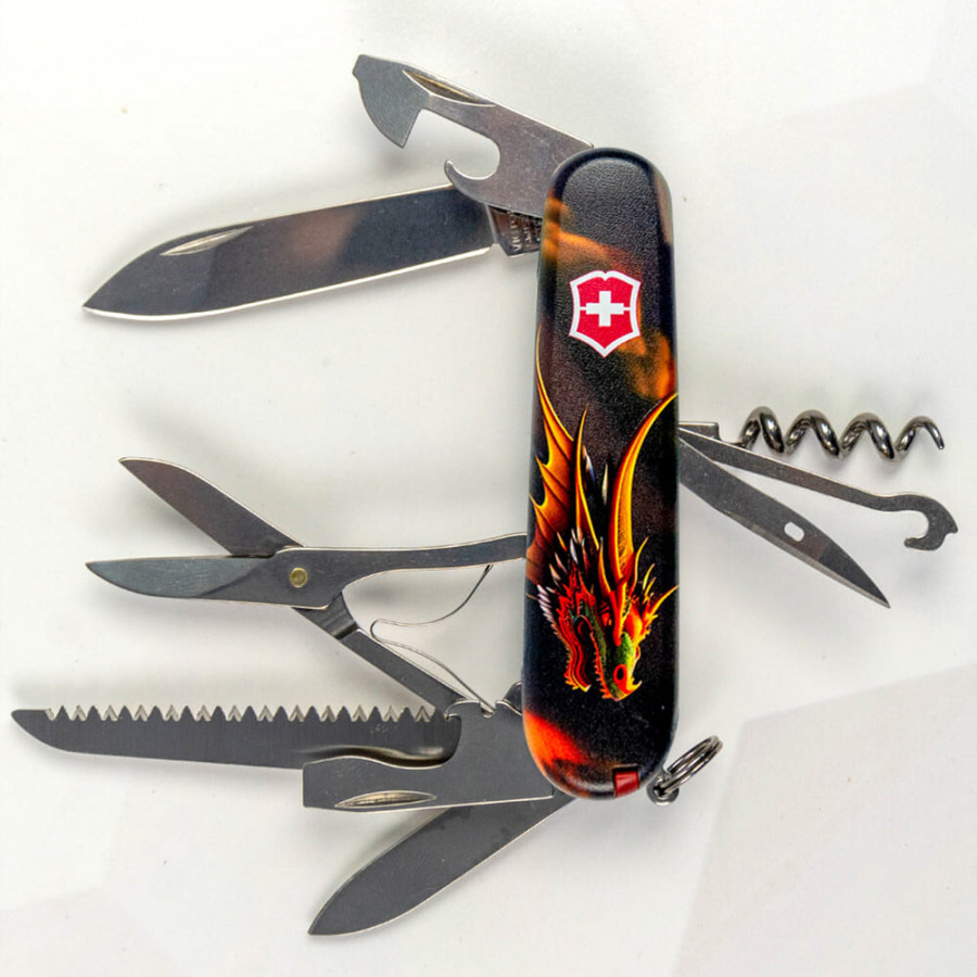 Ніж Victorinox Swiss Army Huntsman Zodiac Фантастичний дракон