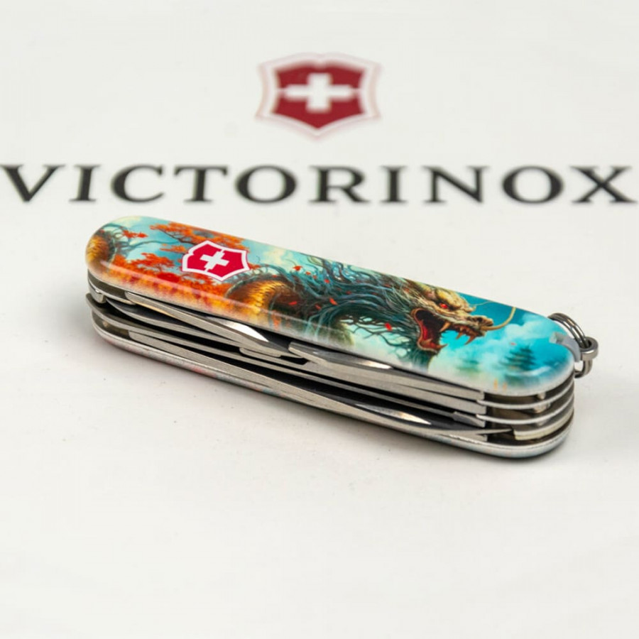 Ніж Victorinox Swiss Army Huntsman Zodiac Бойовий дракон