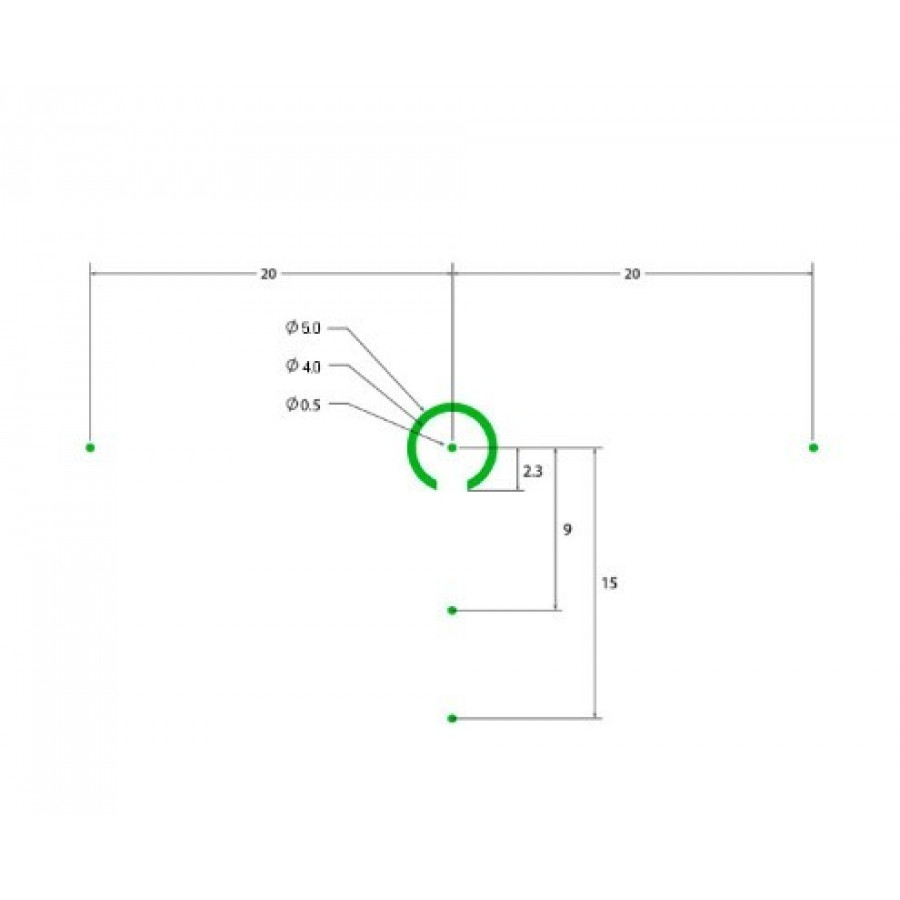 Приціл коліматорний SIG Optics ROMEO4H 1x20mm,GREEN HORSE SHOE DOT, 0.5 MOA ADJ