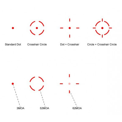 Приціл коліматорний Vector Optics Frenzy Plus 1x31x26 Multi-Reticle