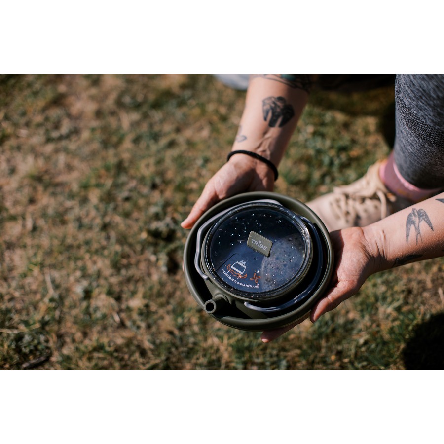 Чайник Tribe Collapsible Kettle 1,5 л силіконовий T-FF-0026, olive