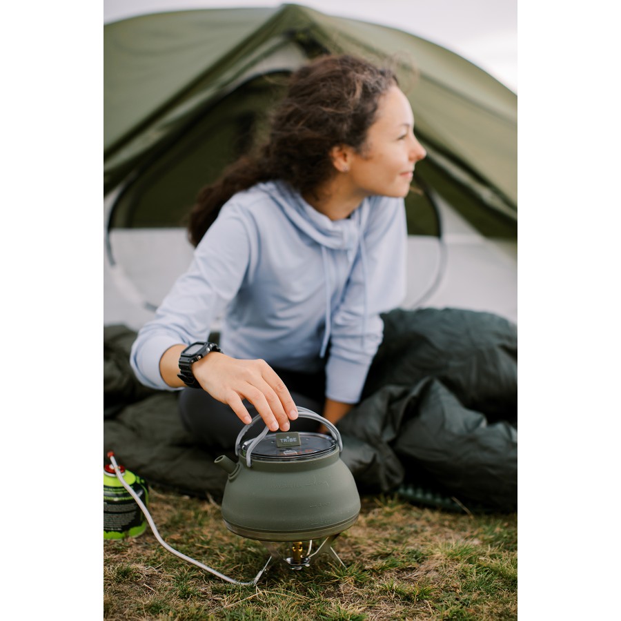Чайник Tribe Collapsible Kettle 1,5 л силіконовий T-FF-0026, olive
