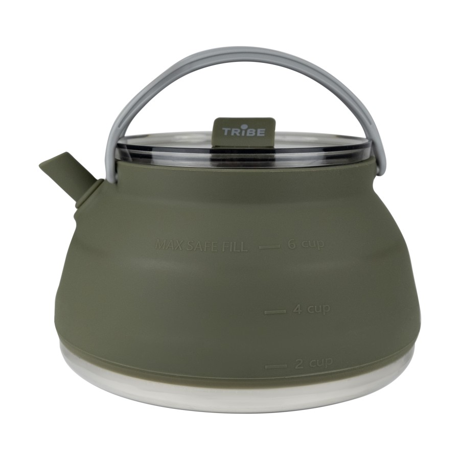 Чайник Tribe Collapsible Kettle 1,5 л силіконовий T-FF-0026, olive