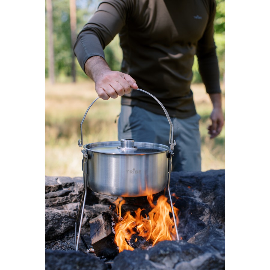 Казанок Tribe Fire Pot 5,4 л сталевий T-FH-0006-metal