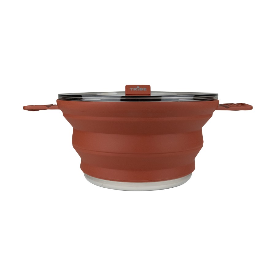 Каструля Tribe Collapsible Pot 2,5 л силіконова T-FF-0025, brown