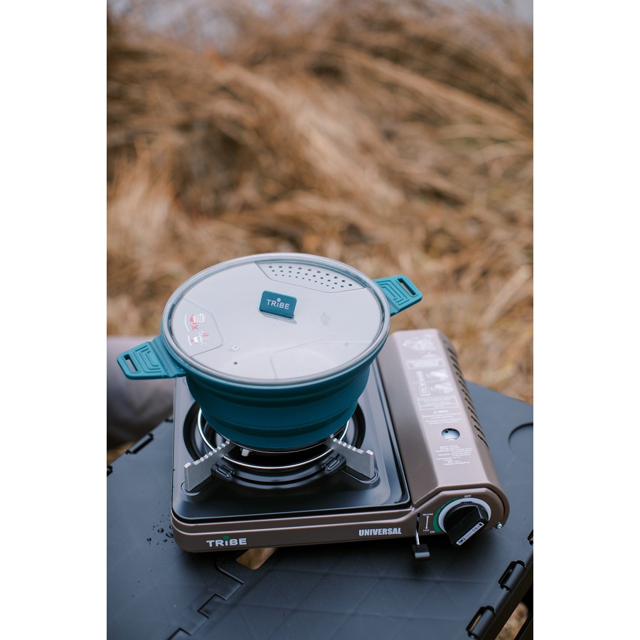 Каструля Tribe Collapsible Pot 2,5 л силіконова T-FF-0025, ocean