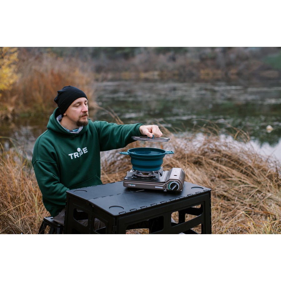 Каструля Tribe Collapsible Pot 2,5 л силіконова T-FF-0025, ocean