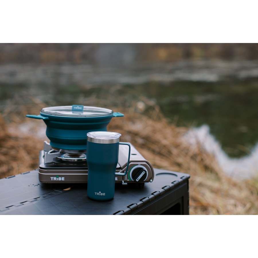 Каструля Tribe Collapsible Pot 2,5 л силіконова T-FF-0025, ocean