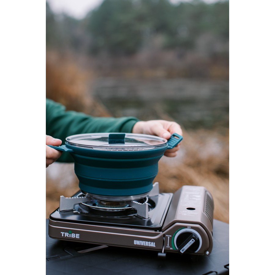 Каструля Tribe Collapsible Pot 2,5 л силіконова T-FF-0025, ocean