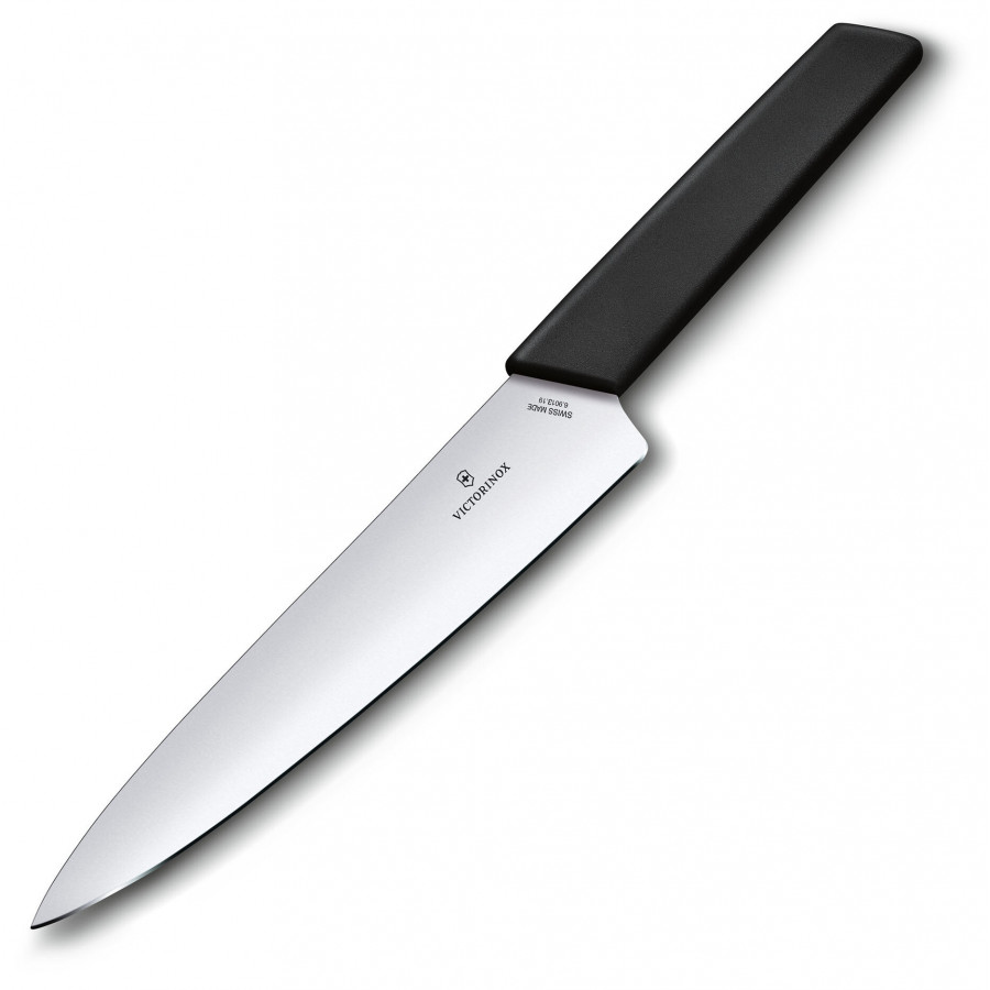 Ніж кухонний шефський Victorinox Swiss Modern Carving, 19 см, чорний, блістер