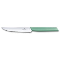 Ніж кухонний Victorinox Swiss Modern Steak 12 см, серрейтор, м'ятний