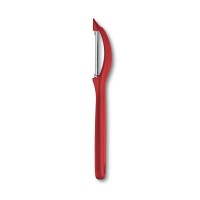 Овочечистка універсальна Victorinox, серрейторна двостороння РК, червона