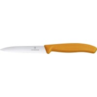 Ніж кухонний Victorinox SwissClassic, серрейтор, 10 см, помаранчевий