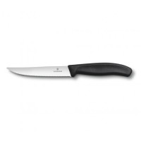 Ніж кухонний Victorinox SwissClassic серрейтор, чорний