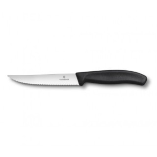 Ніж кухонний Victorinox SwissClassic серрейтор, чорний