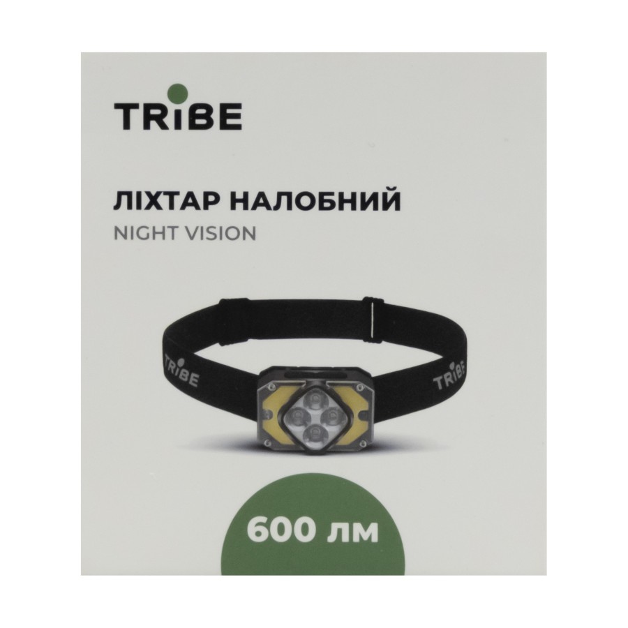 Ліхтар налобний Tribe Night Vision акумуляторний T-MB-0015-olive
