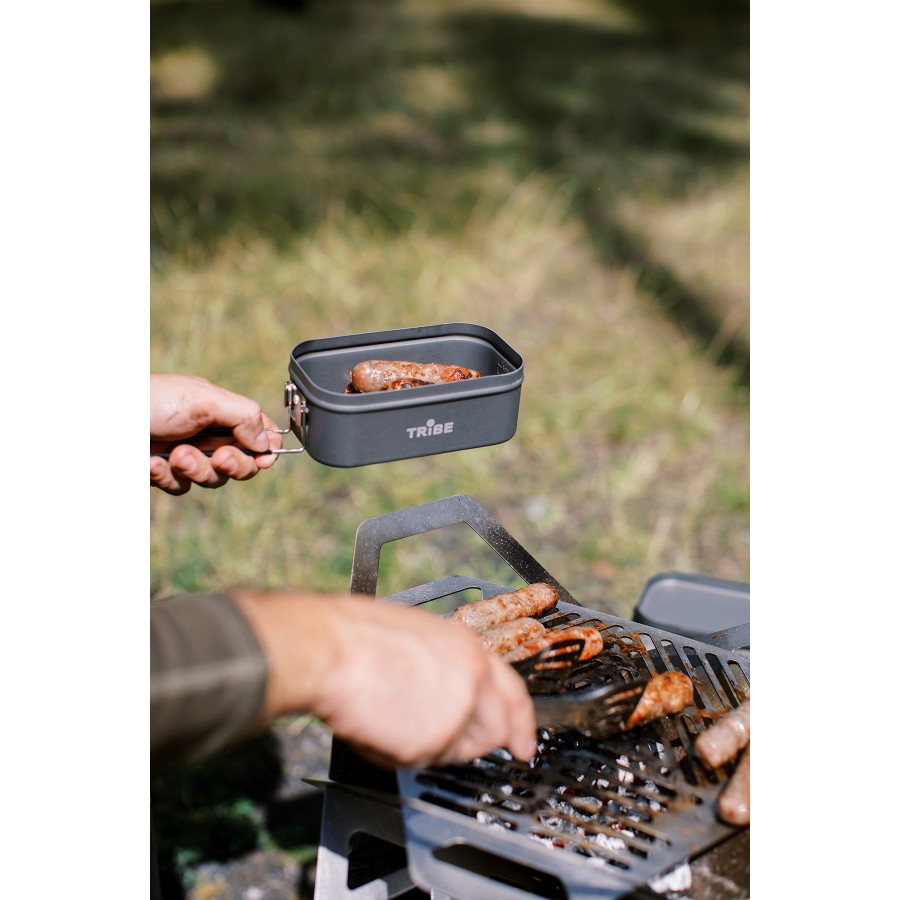 Контейнер для їжі Tribe Lunch Box Alu T-FG-0016-grey