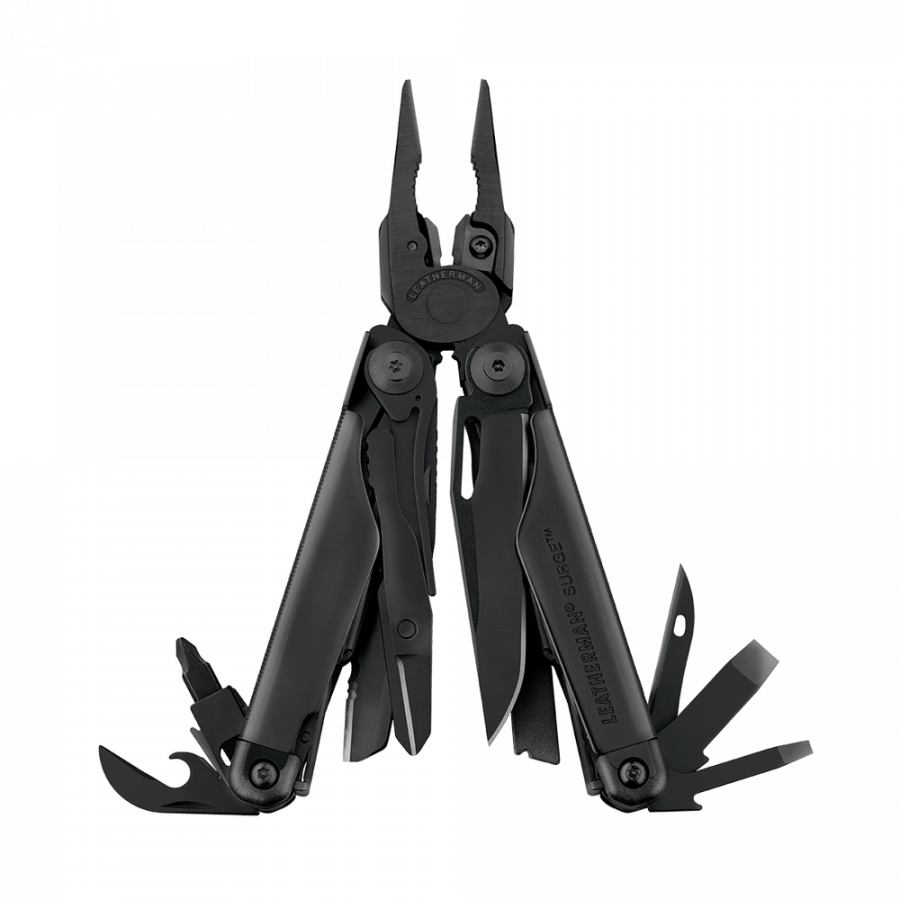 Мультиінструмент LEATHERMAN Surge BLACK, синтетичний чохол, картонна коробка