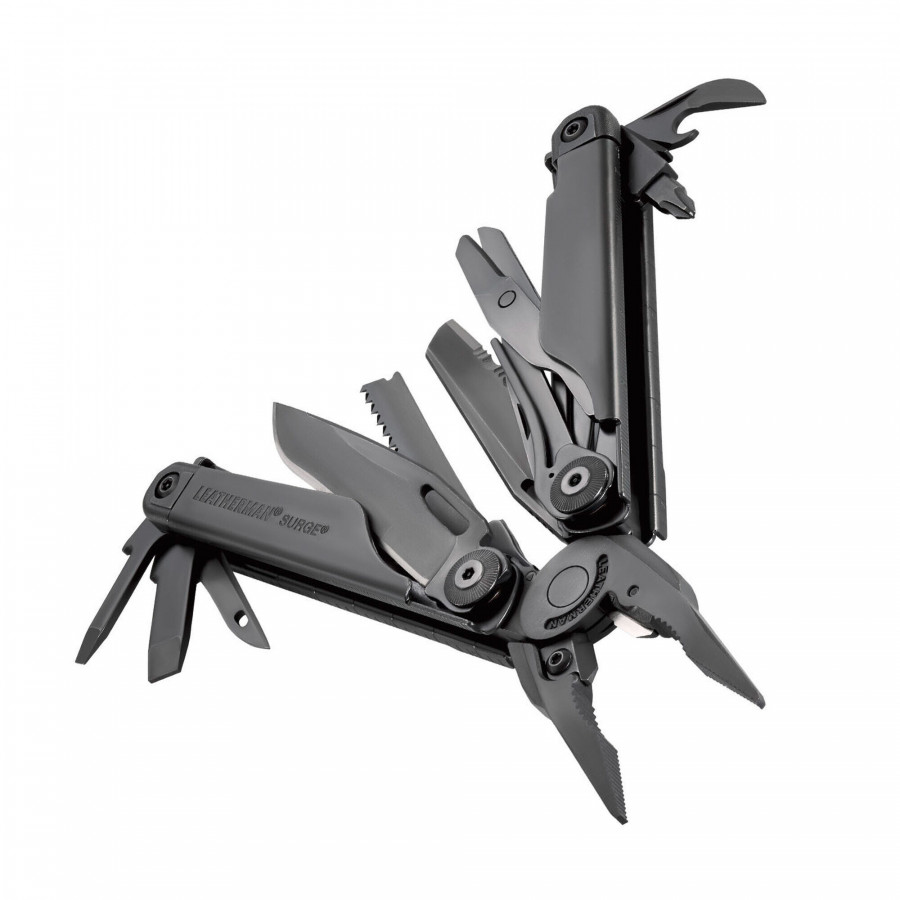 Мультиінструмент LEATHERMAN Surge BLACK, синтетичний чохол, картонна коробка