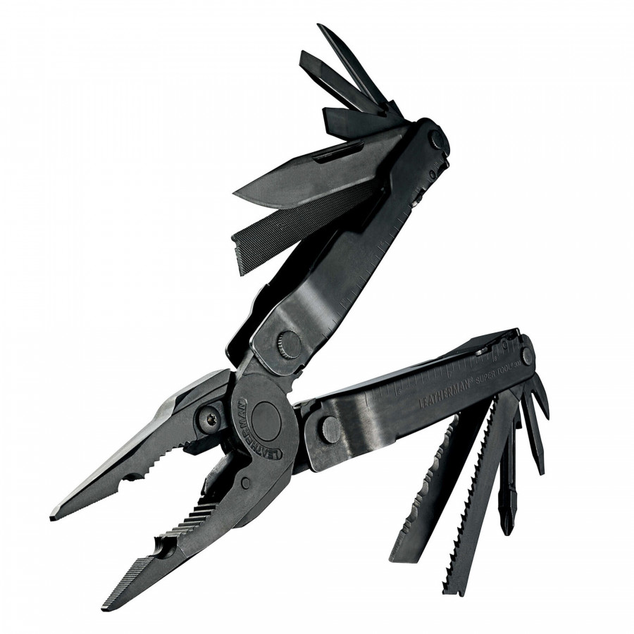 Мультиінструмент LEATHERMAN Super Tool 300 BLACK, чохол MOLLE (черн), картонна коробка