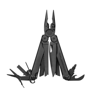 Мультиінструмент LEATHERMAN WAVE PLUS BLACK, синтетичний чохол Molle, карт. коробка