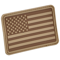 Нашивка на липучці Hazard 4 "USA Flag", на ліву руку, койот