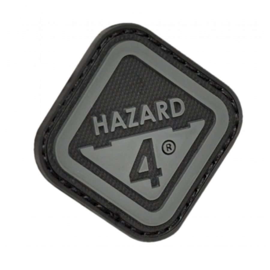 Нашивка на липучці Hazard 4 Diamond Shape "Hazard 4", чорна / сіра