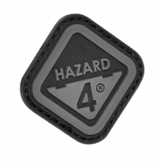 Нашивка на липучці Hazard 4 Diamond Shape "Hazard 4", чорна / сіра