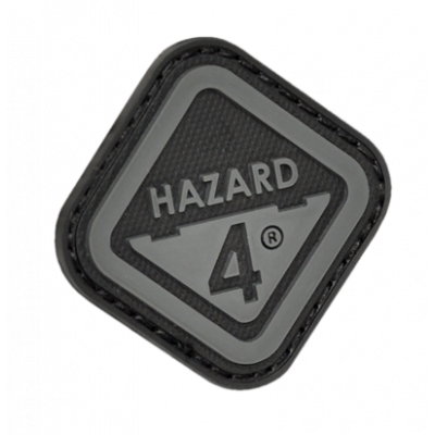 Нашивка на липучці Hazard 4 Diamond Shape "Hazard 4", чорна / сіра