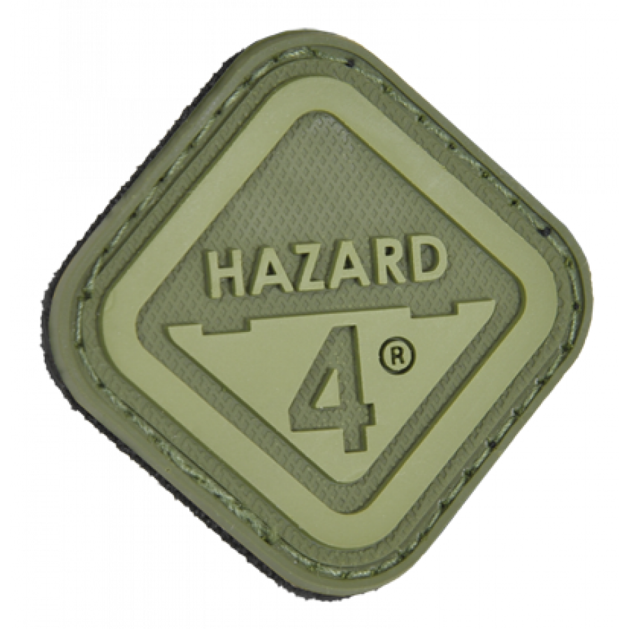 Нашивка на липучці Hazard 4 Diamond Shape "Hazard 4", OD зелена