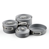 Набор туристической посуды Naturehike CNK2450CF010 (кастрюли, сковорода, чайник), алюминий