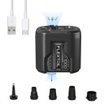Портативний повітряний насос Flextail Evo Pump 3, 1000 л/хв, чорний