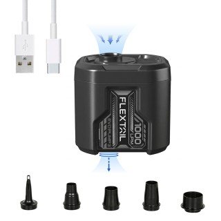 Портативний повітряний насос Flextail Evo Pump 3, 1000 л/хв, чорний
