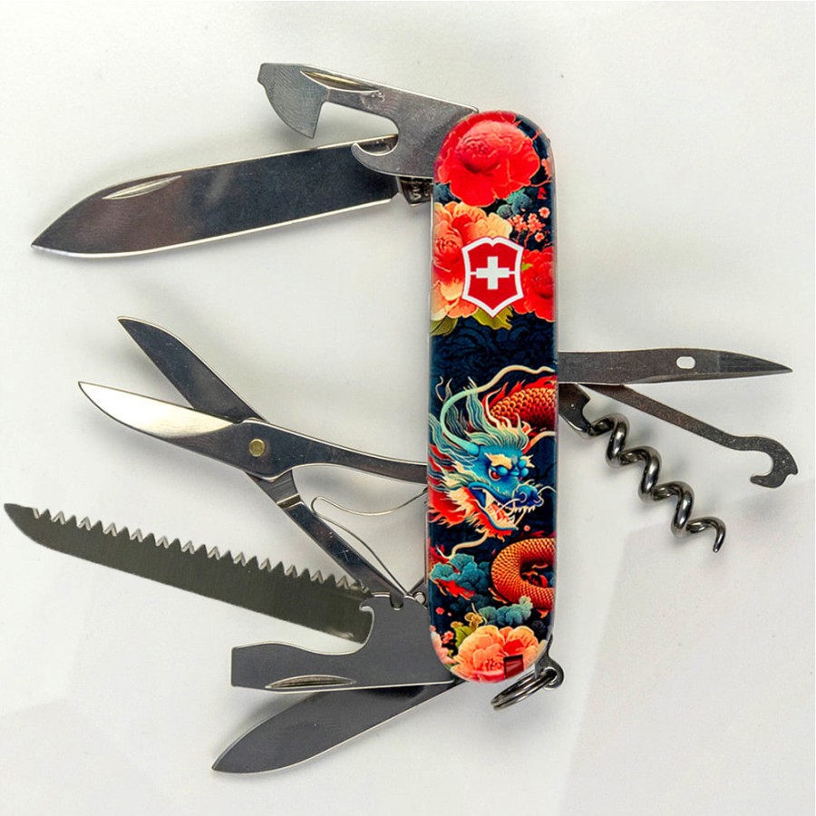 Ніж Victorinox Huntsman Zodiac 91мм,15функ ,Китайський дракон