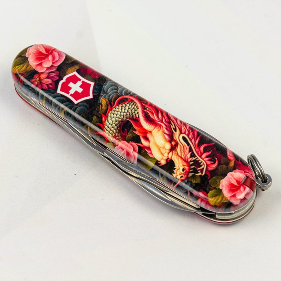 Ніж Victorinox Spartan Zodiac 91мм,12функ ,Китайський зелений дракон