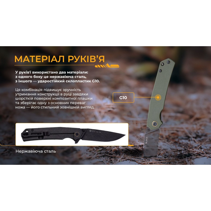 Ніж складаний Ruike P801-G