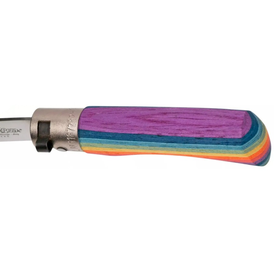 Ніж Old Bear Rainbow XS, 420 steel, wood handle,, rainbow