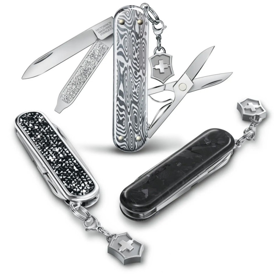 Ніж Victorinox Classic Brilliant Crystal 58мм,5функ,кристал + брелок-лого