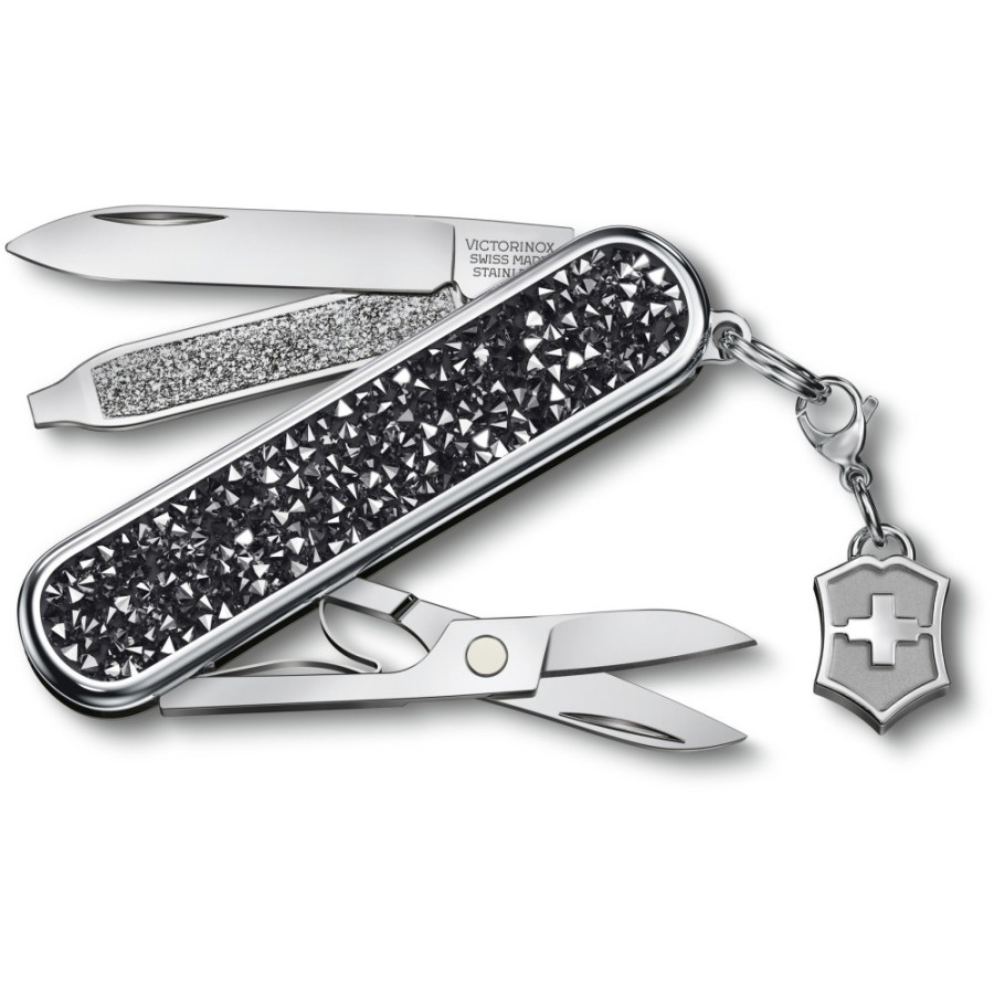 Ніж Victorinox Classic Brilliant Crystal 58мм,5функ,кристал + брелок-лого