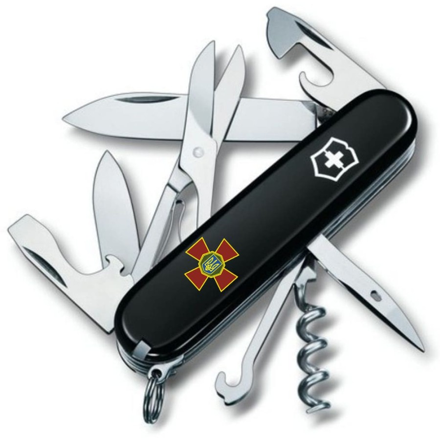 Складаний ніж Victorinox CLIMBER ARMY Емблема НГУ 1.3703.3_W0100u