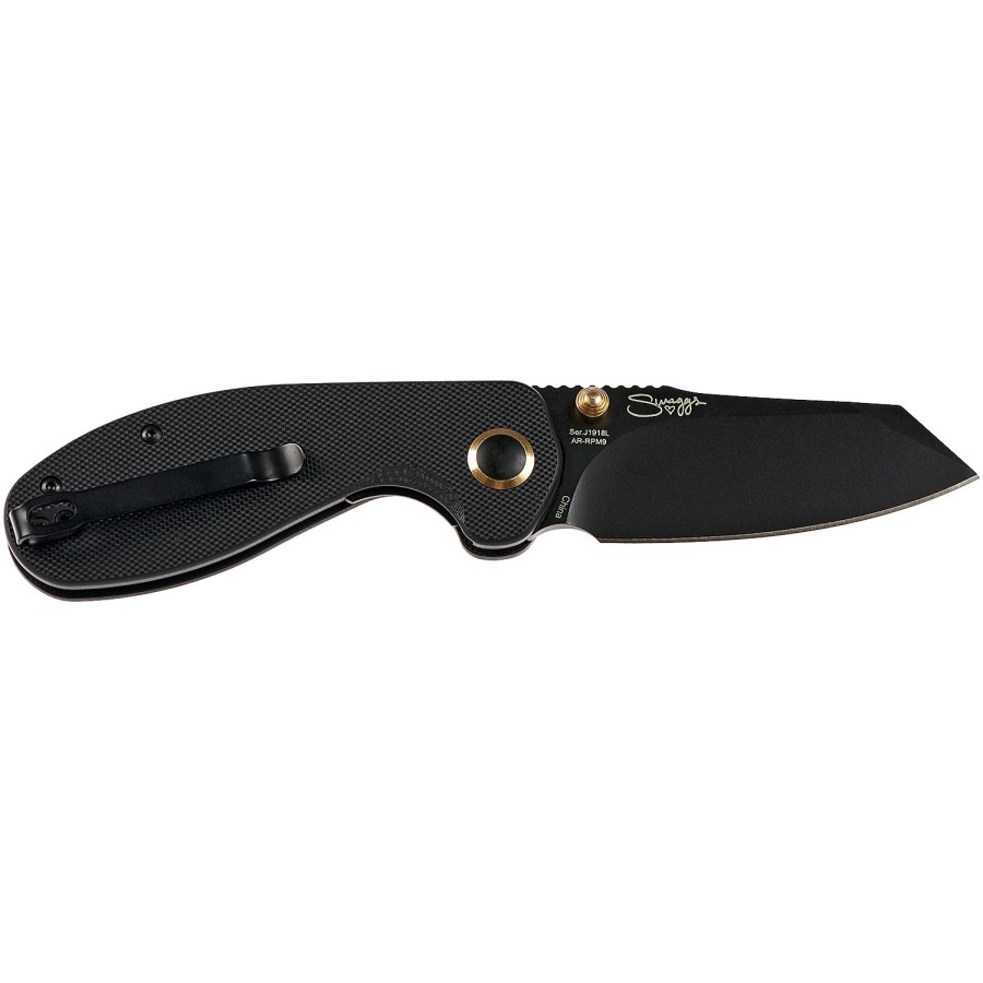 Ніж CJRB Maileah L Black Blade, AR-RPM9 Steel, G10 black