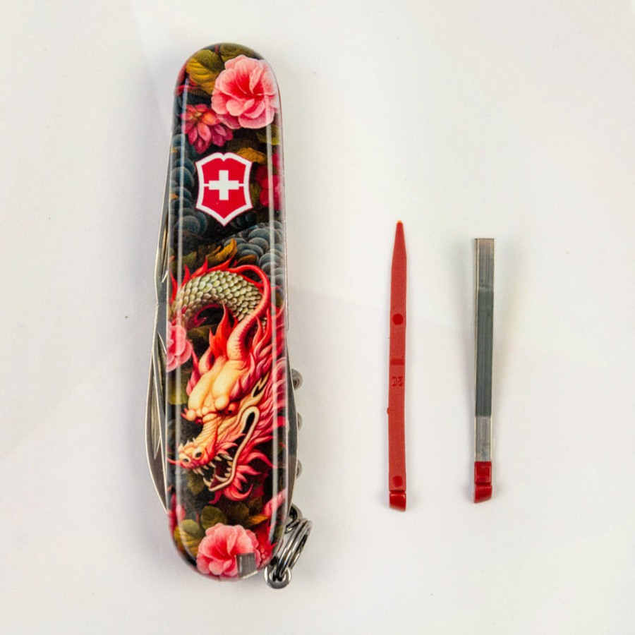 Ніж Victorinox Spartan Zodiac 91мм,12функ ,Китайський зелений дракон