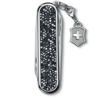 Ніж Victorinox Classic Brilliant Crystal 58мм,5функ,кристал + брелок-лого